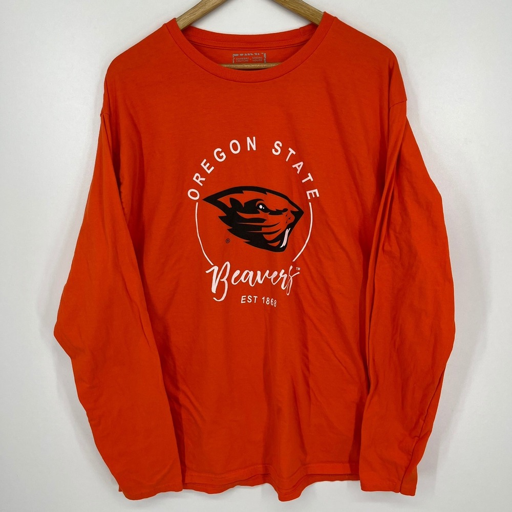 Oregon State Beavers Mens XXL Long Sleeve Orange Gameday Couture T-Shirt NCAA